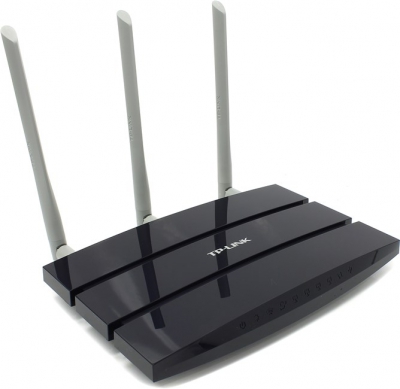  TP-LINK <TL-WR1045ND> Wireless N Gigabit Router (4UTP 10/100/1000Mbps, 1WAN, 802.11b/g/n, 450Mbps,  USB,  3x5dBi)  