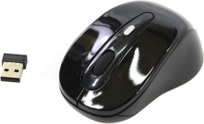  OKLICK Wireless Optical Mouse <435MW> <Black> (RTL) USB 4btn+Roll <945809>  