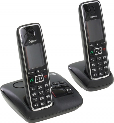  / +/ Gigaset C530A DUO <Black> (2   . .,) -DECT,  ,    