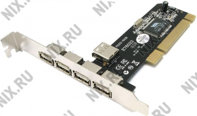  STLab U-166 (RTL) PCI, USB2.0, 4 port-ext,  1  port-int  