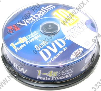  Mini DVD+RW Disc Verbatim   1.4Gb  4x  <. 10 >  , printable <43641>  