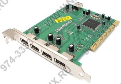  TRENDnet <TU2-H5PI> 5-Port USB2.0 Host PCI Adapter (RTL) 4 port-ext,  1  port-int  