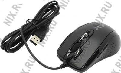  A4Tech 3xFire Laser Mini Mouse <XL-750MK-Black> (3600dpi)(RTL) USB  7btn+Roll,    