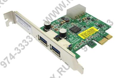  TRENDnet <TU3-H2PIE> (RTL) PCI-Ex1, USB3.0,  2  port-ext  