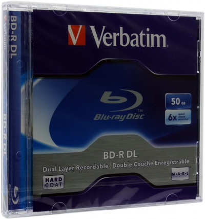 BD-R Disc  Verbatim  50Gb 6x Dual  Layer  <43747/43748>  
