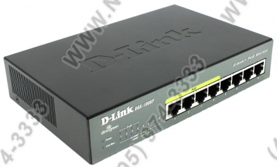  D-Link <DGS-1008P> Switch 8port (8UTP  10/100/1000Mbps,  PoE)  