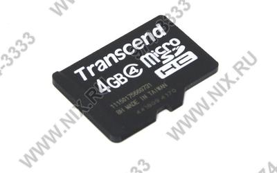  Transcend <TS4GUSDC4> microSDHC  4Gb  Class4  