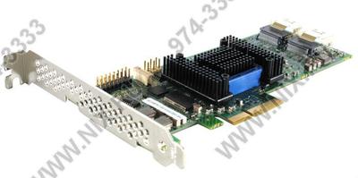  Microsemi/Adaptec RAID 6805E ASR-6805E Single PCI-E x4, 8-port SAS/SATA 6Gb/s RAID 0/1/1E/10,  Cache  128Mb  