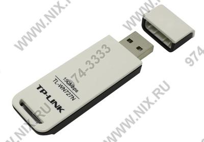  TP-LINK <TL-WN727N> Wireless N  USB Adapter  (802.11b/g/n,  150Mbps)  
