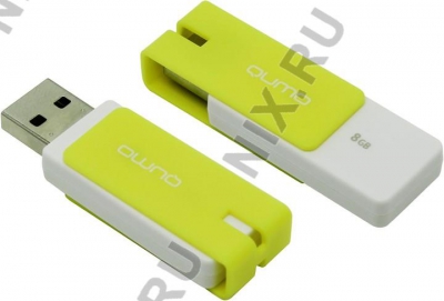  Qumo Click <QM8GUD-CLK-Lemon> USB2.0 Flash Drive  8Gb  (RTL)  