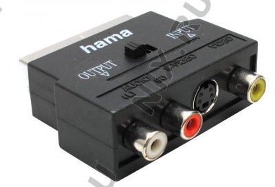  Hama <42357>   SCART(In/Out)-M-->S-Video,  3 RCA  