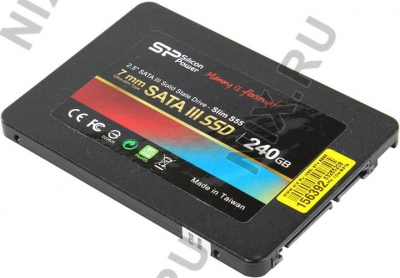  SSD 240 Gb SATA 6Gb/s Silicon Power Slim  S55 <SP240GBSS3S55S25>  2.5"  TLC  