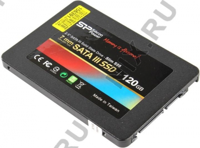  SSD 120 Gb SATA 6Gb/s Silicon Power Slim S55 <SP120GBSS3S55S25>  2.5"  TLC  