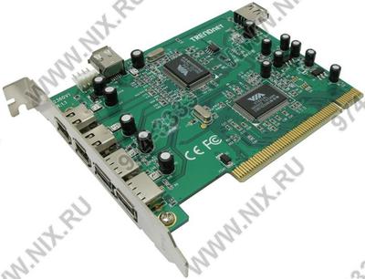  TRENDnet TFU-H33PI  6-port Combo  PCI  Adapter(RTL)USB2.0,2port-ext,1port-int/IEEE1394,2port-ext,1port-int  
