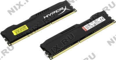  Kingston HyperX Fury <HX316C10FBK2/8> DDR3 DIMM 8Gb KIT 2*4Gb  <PC3-12800>  CL10  