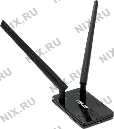  ASUS USB-N14 Wireless N USB Adapter (RTL) (802.11n/g/b,  300Mbps,  2x5dBi)  